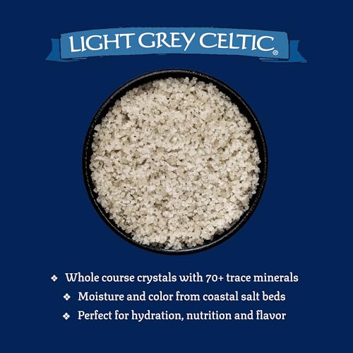 Image of Celtic Sea Salt Light Grey Coarse, Unrefined Mineral Salt, Bulk 5 lb | Bulk coarse crystals with 70+ trace minerals for hydration, finishing, and everyday cooking; hand-harvested, lab tested