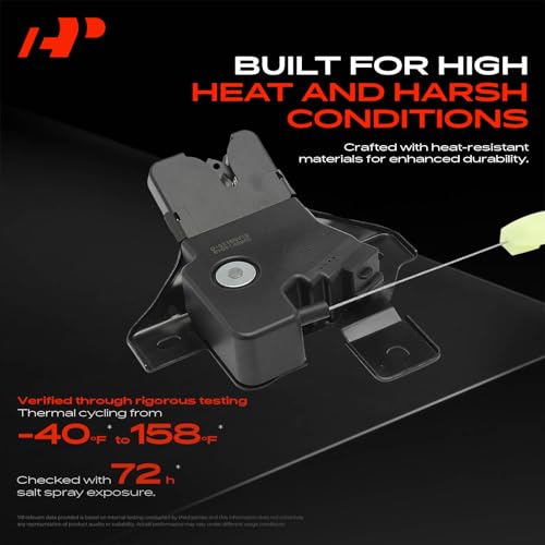 Image of A-Premium Trunk Latch Compatible with Ford Five Hundred 2006-2007 & Mercury Montego 2006-2007, Rear Tailgate Lock Latch Actuator