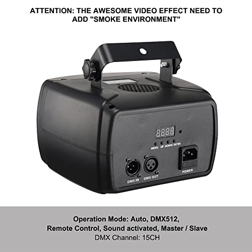 Stage DJ Light, WorldLite Disco Light 4-in-1 with RGBW Derby Beam, Led Strobe, Red Green Pattern and Marquee Effect, Perfect for Wedding Bar Club Disco Party Festival Stage & DJ Lighting