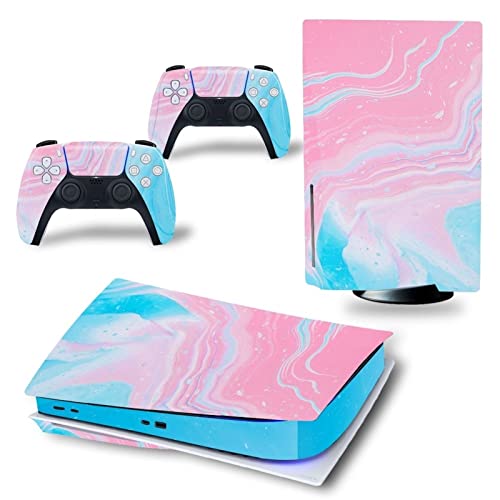 �ی� For PS5 Skin Disc Edition Anime Console and Controller Vinyl Cover Skins Wraps for Version(0705) �C�A�Ȃ��A�c�����Ȃ�