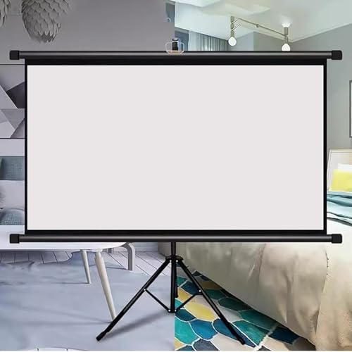 Pantalla de proyector con trípode 72" 4:3 ajustable miniatura 5