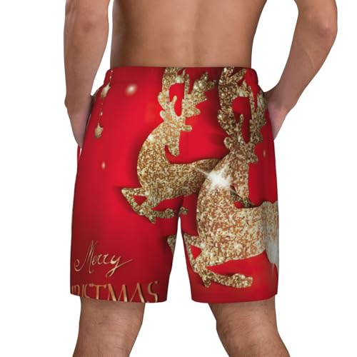 Short de bain homme imprimés Merry Christmas cadeau idéal de plage