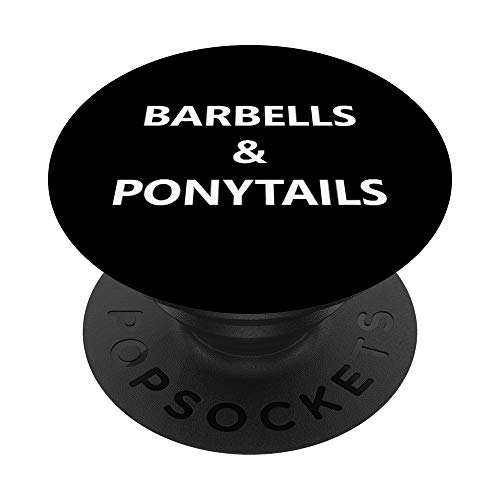Barbells y colas de caballo Sentadillas Deadlift Gym Workout Fitness PopSockets PopGrip Intercambiable