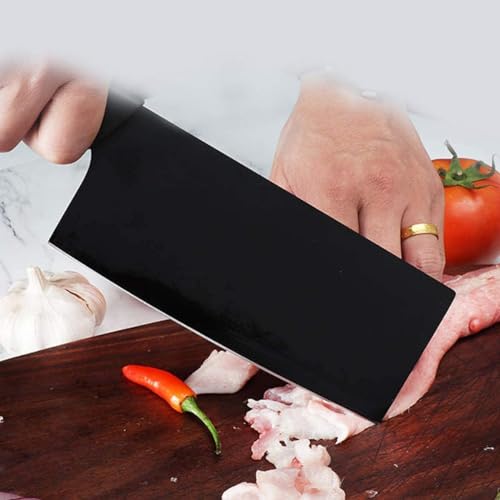 Image of Cheft - Butcher Kitchen Knife Set of 1, Stainless Steel - Heavy Duty Blade, Professional Butcher Chopper for Home Kitchen and Restaurant (Butcher Knife 29 cm Pack 1)