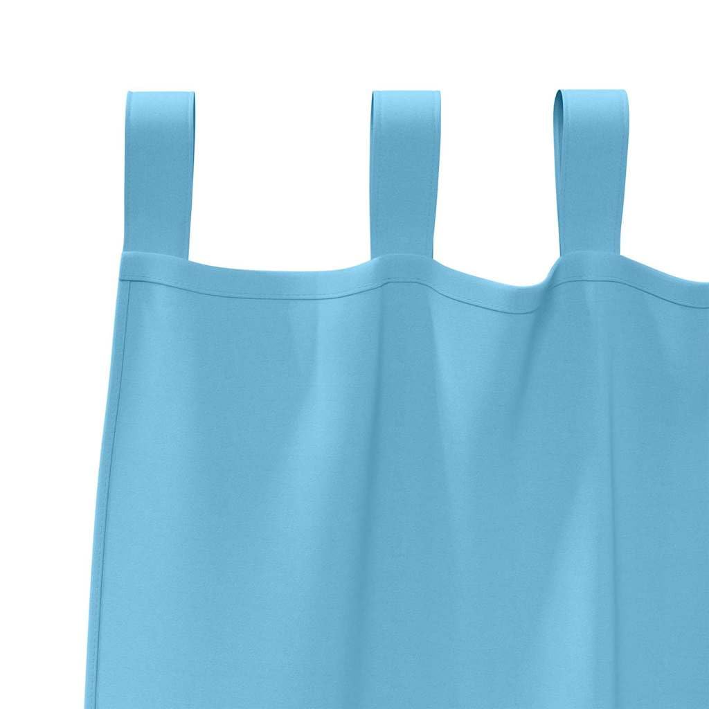 Lot de 2 rideaux occultants avec œillets, bleu ciel, 225 x 140 cm, en polyester, pour décoration de fenêtre, brise-vue et protection solaire pour salon, chambre à coucher, bureau