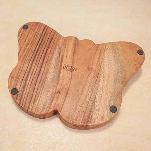 Image of Acacia Wood Serving Platter - Eco-Friendly, Rustic-Design