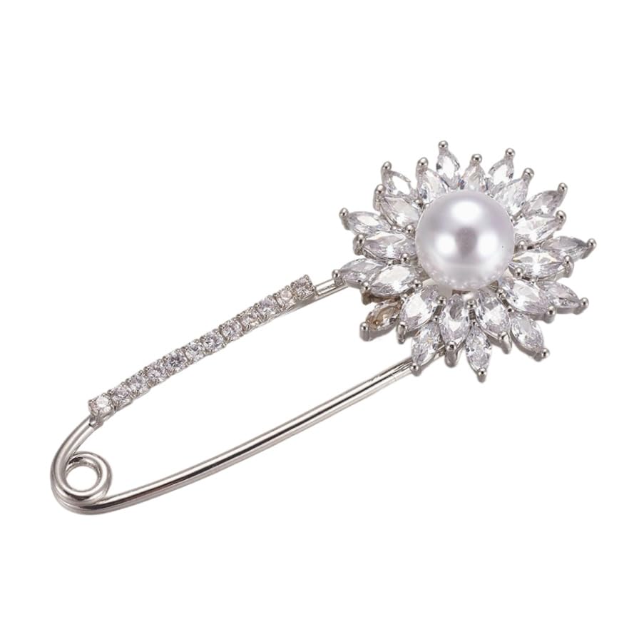 Broche tournesol en oxyde de zirconium lot de 5 pièces élégantes pour vêtements