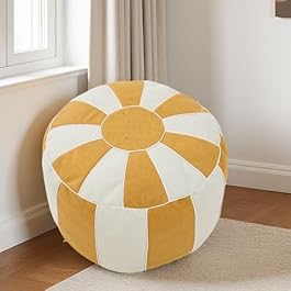 Unstuffed Pouf Ottoman...