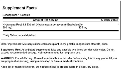 Swanson Hydrangea Root Extract - Herbal Supplement Promoting Traditional Urinary Tract Health - May Support Prostate Health for Men - (90 Capsules)