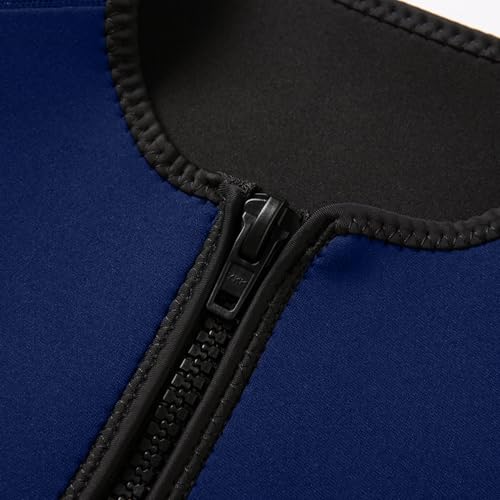 Chaleco térmico sin mangas de neopreno de 3mm, unisex, con cremallera, para buceo, natación, surf y snorkel (Talla S) miniatura 7
