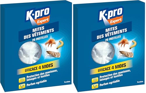 KAPO Pastilles Anti-Mites 4 Mois Lot de 2