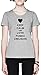 Keep Calm and Love Fondu Creusois Gris Mujer Camiseta Tamaño XS Grey Women's tee Size XS