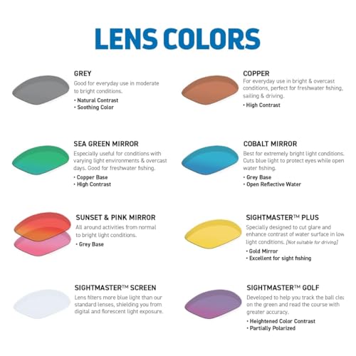 Image of Hobie Snook Men's Polarized Wrap Sport Sunglasses - Large Fit, Full-Coverage, Floatable Frames, Multiple Lens Options