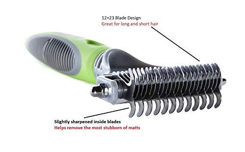 Best Pet Dematting Comb Tool Great to Brush Medium and Long Hair Dogs and Cats Best Pet Dematting Comb Tool Great to Brush Medium and Long Hair Dogs and Cats