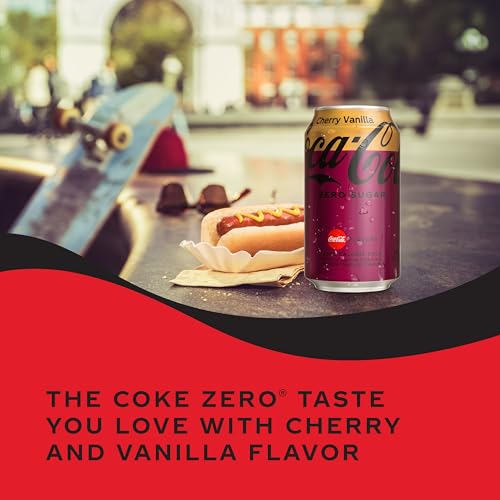 Image of Coca-Cola Zero Sugar Cherry Vanilla, 12 Fl Oz Cans, 12 Pack