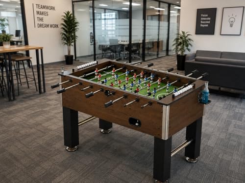 Image of BOOT BOY 'Zenith' Foosball Table II Strong Sturdy 48 Inch Soccer Table for Adults II Vigorous Indoor Foosball for Aggressive Games at Home, Office, CO - Living & CO-Working (48 inch 24 inch 33.5 / L*B*H)