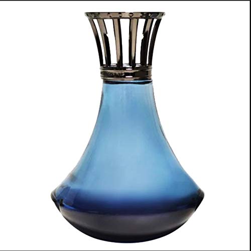 Lampe Berger Model Opera - Night Blue - Glass - Home Fragrance Diffuser - 4.5x4.5 x7 inches