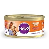 Halo Wet Cat Food, Grain Free Cat Food, Adult, Chicken Stew 5.5oz Can (Pack of 12)