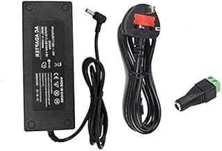 12V 10A Power Supply,120W Power Adapter 100-240V AC to 12V DC 10Amp 120Watt Wall Plug Transformer for LED Strip Light CCTV Camera LCD Monitors, LCD TV