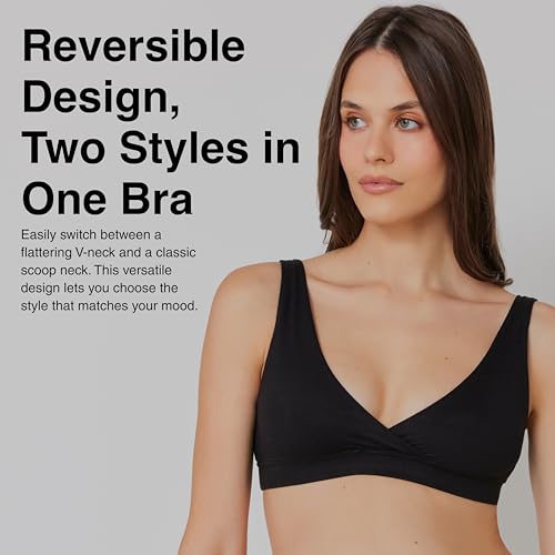 BUMPSUIT The Reversible Comfy Bra - Comfort and Versatility Combined for Maternity Bra & Nursing Bras for Breastfeeding3