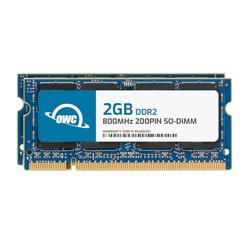 OWC 4,0 GB kit (2 x 2 GB) PC2-6400 DDR2 800 MHz SO-DIMM 200 stift minne uppgraderingssats