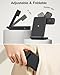 3 in 1 Foldable Wireless Charger for Pixel Watch 1st(Not for Pixel Watch 4/3/2), 15W Fast Charging Station Stand for Pixel 10 Pro XL/9/8/7/6 Pro and Buds with Adapter, Black