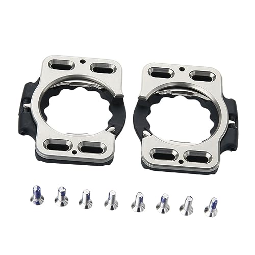 GAROZATION Bike Pedal Cleats Self-Locking Cleat for Cycling Mountain Bike Locking Pedals Replacement Plate Performance Enhancer