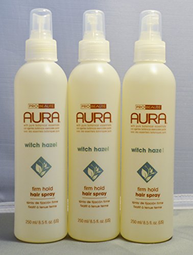 Aura Witch Hazel Hair Spray 8.5 oz (3 pack)
