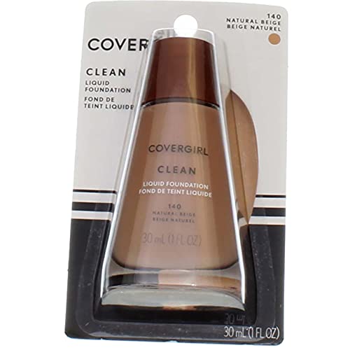 CoverGirl Clean Natural Beige 140 Liquid Normal Skin Foundation Makeup, 1 Fluid Ounce -- 2 per case.