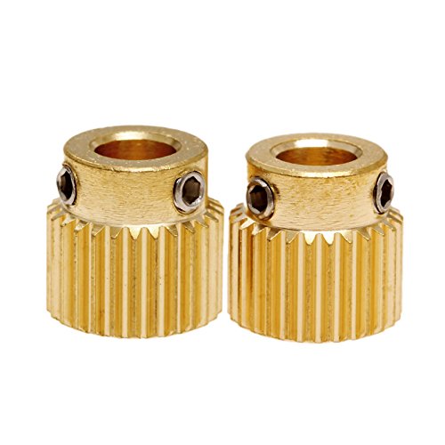 Amazon 2個入り 3dプリンターアクセサリー 押し出しギア 真鍮ドライブギア Mk7 Mk8押出機に対応 26歯 3dプリンタパーツ アクセサリ 産業 研究開発用品 通販