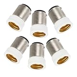 LIFKOME 6 Stück B15D zu E14 Lampenfassung Adapter Lampenfassungsadapter für Lampenreparatur Einfache Montage Robust Vielseitig für Zuhause Büro Gewerbe Geeignet