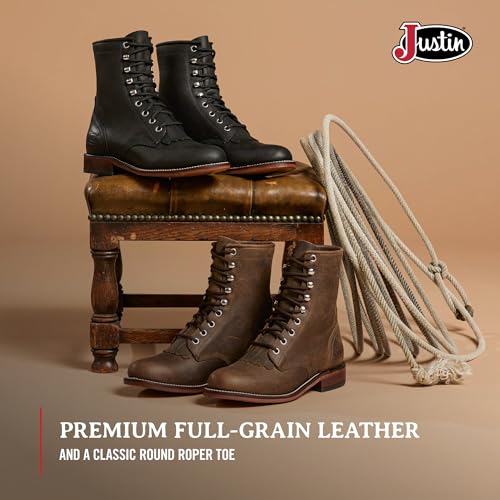 Justin Mckean 7" Lace-Up Roper Women's Western Boot, Durable Leather, Casual Style, Comfortable Footwear4