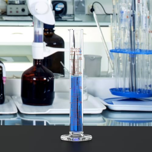 Probeta graduada de 25 ml StonyLab en vidrio de borosilicato para mediciones 6