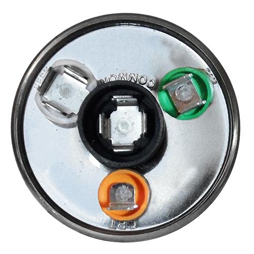 AMRAD Substituição Goodman Cap050400440Rtp - Capacitor Universal Duplo Redondo de 40 + 5 Uf/Mfd 370/