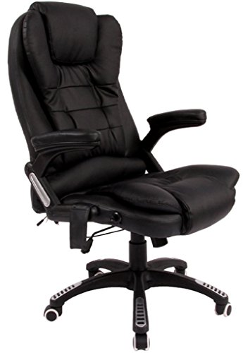 Sedia da ufficio reclinabile di lusso, in