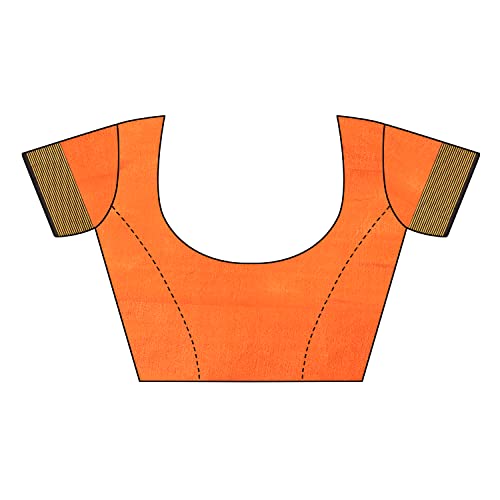 Image of VJ Fashion Women Cotton Silk Saree With Blouse Piece freesize