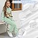 Zanxiantu Otter Girls 2 Piece Tracksuit Set Size 5-6 Green Long Sleeve Pullover Sweatshirt Jogger Pants Kids Fashion Sweatsuit Set Cute Fall Clothes Outfits for Boys