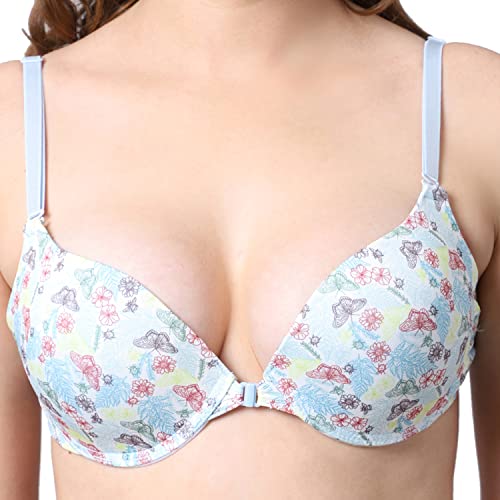 Image of Quttos PrettyCat Printed Front Open Underwire Sexy Pushup Bra