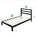 ZINUS Arnav Metal Platform Bed Frame with Headboard, Wood Slat Support, No Box Spring Needed, Easy Assembly, Twin