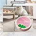 Bothyi Cat Scratcher Bed Lounge Round Anti Slip Bottom 40cm Mat Cat Scratch Pad for Indoor Cats to Play, Rest, Grind Kitten Training, Strawberry
