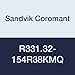 Sandvik Coromant R331.32-154R38KMQ CoroMill 331 Adjustable Full Side and Face Milling Cutter, 154 mm Cutting Diameter, 1.1/2" Connection Diameter