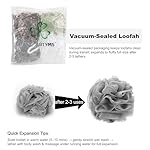 BTYMS Bath Sponge Shower Loofahs 60g Mesh Pouf Bath Scrunchies Body Wash Puff Shower Puff - Pack of 4 - Image 5