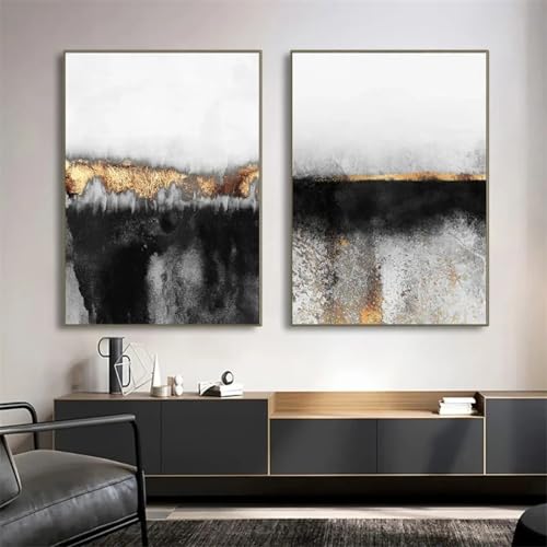 Peinture sur toile abstraite pour habiller un grand mur vide de salon 60 x 80 cm
