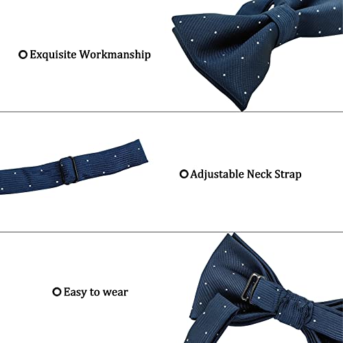 Conjunto masculino de gravata borboleta e bolso quadrado, design unissex gravata borboleta e lenço p