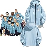 [UYHHSGFG] 風が強く吹いている パーカー コスプレ衣装 レインウェア 防風 防水 同型 スポーツ 蔵原走 清瀬灰二 グッズ ランニング ジャケット フード付きコート ジップ 長袖 快適 登山 釣り 通勤 梅雨対策 プレゼント (ブラック,L) [並行輸入品]