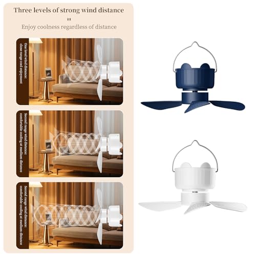 Ventilateur de plafond USB silencieux à 3 vitesses pour la maison et le camping - 2