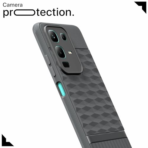 Image of Outlouders Back Cover for Infinix Note 50x 5G | Full Camera Protection | TPU Soft Flexible Shockproof Bumper Case (Grey)