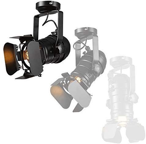 Spot de plafond industriel et lustre rétro LED pour boutique