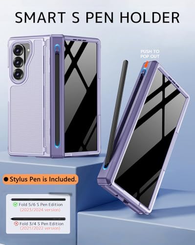 Funda Samsung Z Fold 5 NINKI con soporte para S Pen y protector privacidad 2