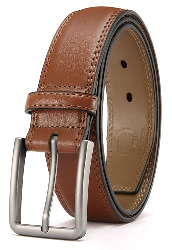 Image of CHAOREN Mens Belt Leather - 1 3 /8 inch Dress Belts for Men - Considerate Gift for Work Business Casual Jeans